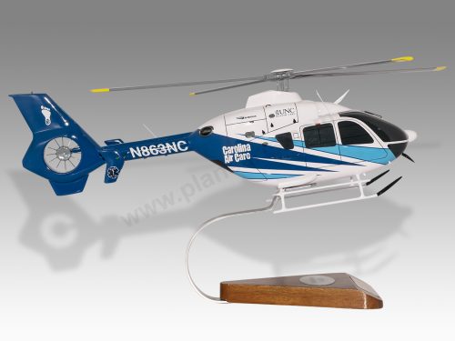 Airbus Eurocopter H135 EC135 UNC Carolina Air Care Wood Handcrafted Replica Display Model