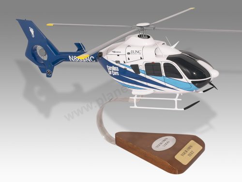 Airbus Eurocopter H135 EC135 UNC Carolina Air Care Wood Handcrafted Replica Display Model