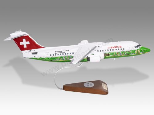 Avro RJ100 Swiss Shopping Paradise Replica Scale Custom Model Aircraft