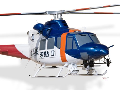 Bell 412 EP Gifu Wood Handcrafted Replica Display Model