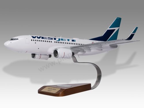 Boeing 737-700 Westjet Wood Resin Replica Scale Custom Model Aircraft