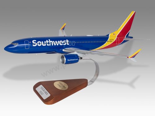 Boeing 737 Max 8 Southwest Airlines Wood Handcrafted Replica Display Model