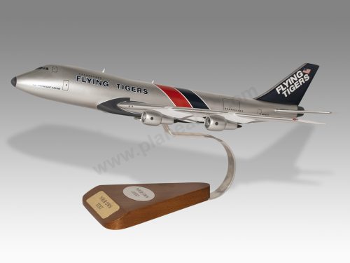 Boeing 747-200F Flying Tigers Wood Handcrafted Replica Display Model