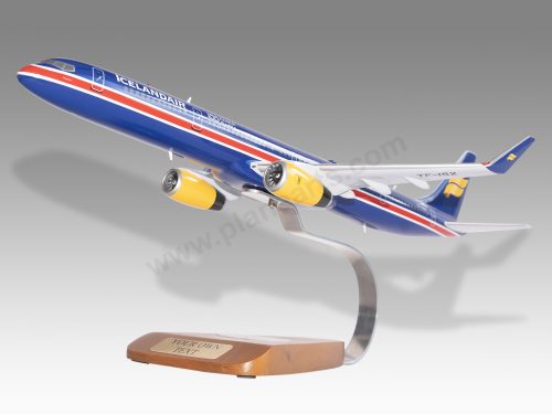 Boeing 757-300 Icelandair Wood Resin Replica Scale Custom Model