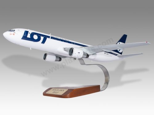 Boeing 767-300ER LOT Polish Airlines Wood Handcrafted Replica Display Model