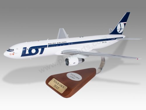 Boeing 767-300ER LOT Polish Airlines Wood Handcrafted Replica Display Model