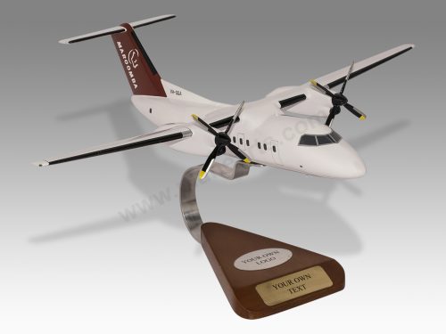 De Havilland Dash 8-100 Maroomba Airlines Wood Handcrafted Replica Display Model