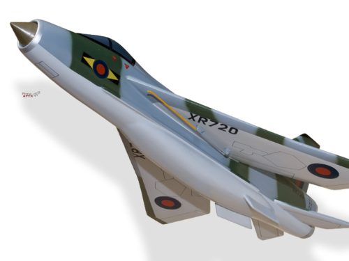 Replica of English Electic Lightning F.6 Royal Air Force made made of the finest kiln dried renewable mahogany wood.