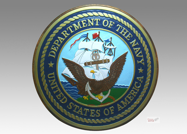 Department of the Navy Plaque - Shield Design