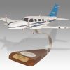 Piper Seneca Gulf Golden International Flying Academy Wood Handcrafted Replica Display Model