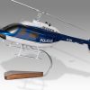 Agusta Bell AB-206 Slovenian Police Wood Replica Scale Custom Helicopter Model