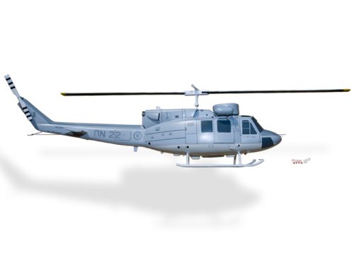 Agusta Bell AB-212 ASW Hellenic Greek Air Force Wood Replica Scale Custom Helicopter Model