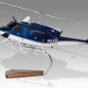Agusta Bell AB-212 Slovenia Police Wood Replica Scale Custom Helicopter Model