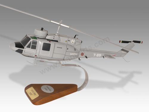 Agusta Bell AB-212 Italian Navy Wood Replica Scale Custom Helicopter Model