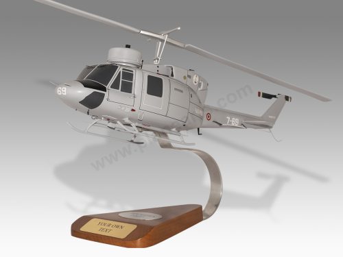 Agusta Bell AB-212 Italian Navy Wood Replica Scale Custom Helicopter Model
