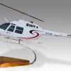 Bell 206 206B Emerald Wood Replica Scale Custom Helicopter Model