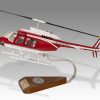Bell 206 Superman Daily Planet Wood Replica Scale TRANSPARENT Custom Model Helicopter
