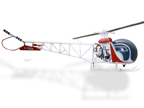 Bell 47 47G-2 Chinook Wood Replica Scale Custom Helicopter Model