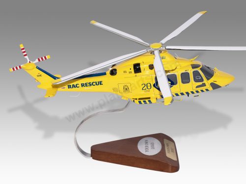 AW139 RAC Rescue Wood Resin Replica Scale Custom Model Aircraft