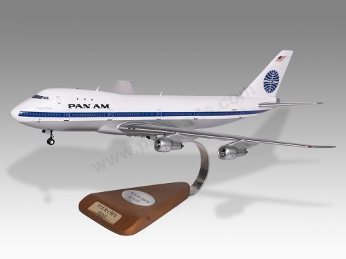 Boeing 747-100 Pan Am Wood Resin Replica Scale Custom Model Aircraft