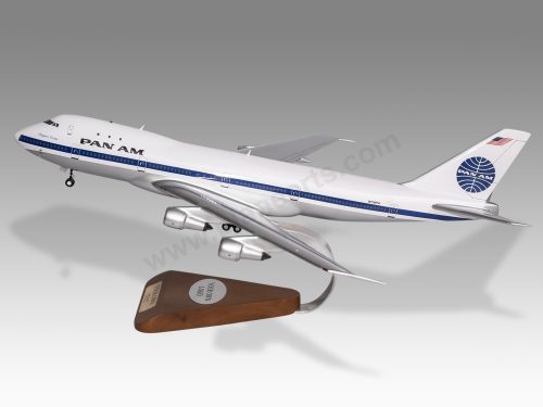 Boeing 747-100 Pan Am Wood Resin Replica Scale Custom Model Aircraft