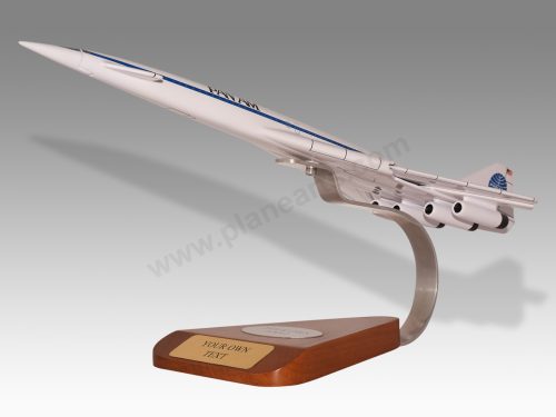 Boeing 2707-200 Pan Am Moveable Wings Wood Replica Scale Custom Model Aircraft