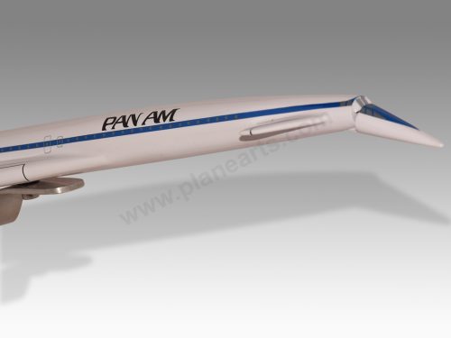 Boeing 2707-200 Pan Am Moveable Wings Wood Replica Scale Custom Model Aircraft