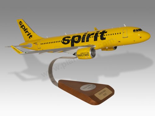 Airbus A320 Spirit Airlines Version 2 Wood Replica Scale Custom Model Aircraft