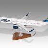 Airbus A321 JetBlue Wood Replica Scale Custom Model Aircraft