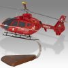 Airbus Eurocopter EC135 Northern Ireland Air Ambulance Wood Replica Scale Custom Helicopter Model