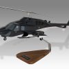 Airwolf Bell 222 222A Wood Replica Scale Custom Helicopter Model