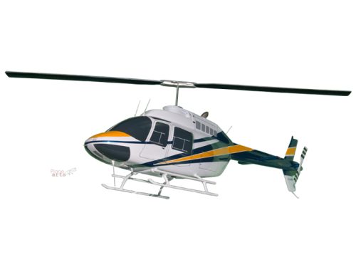 Bell 206 206B JetRanger Wood Replica Scale Custom Helicopter Model