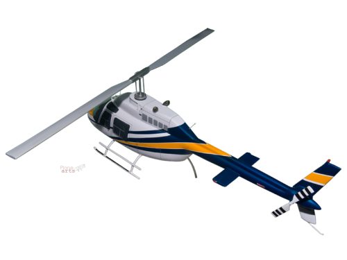 Bell 206 206B JetRanger Wood Replica Scale Custom Helicopter Model