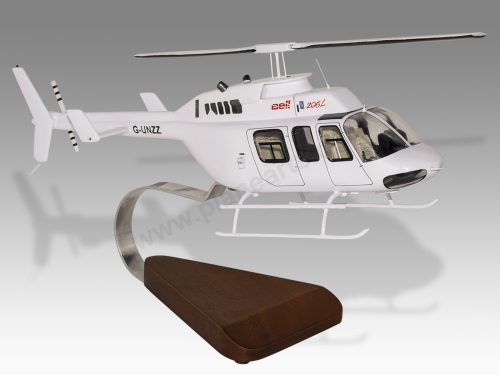 Bell 206 206L Long Ranger Transparent Scale Custom Helicopter Model