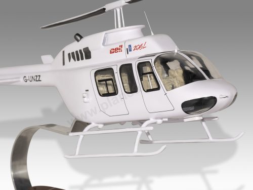 Bell 206 206L Long Ranger Transparent Scale Custom Helicopter Model