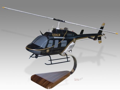 Bell 206 206L Stanislaus County Sheriff Scale Custom Helicopter Model