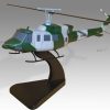 Bell 212 Army RAF Wood Replica Scale Custom Helicopter Model
