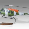 Bell 212 UK Army Air Corps Wood Replica Scale Custom Helicopter Model