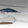 Bell 222 Heliservico Wood Replica Scale Custom Helicopter Model