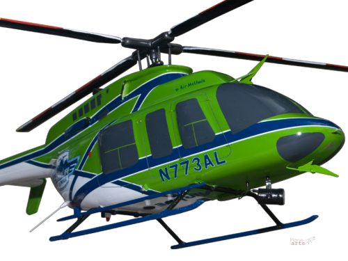 Bell 407 AirLife Denver Wood Replica Scale Custom Model Helicopter