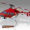 Bell 407 Arizona Lifeline Wood Replica Scale Custom Helicopter Model