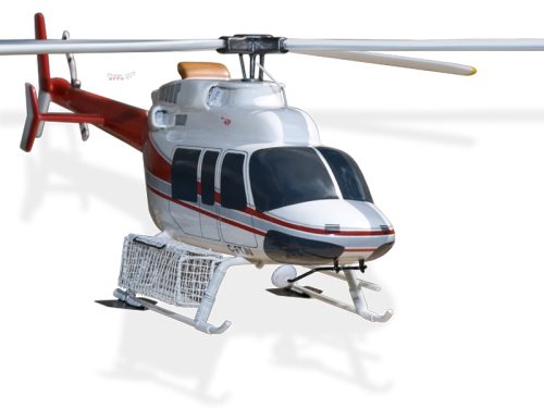 Bell 407 Wood Replica Scale Custom Helicopter Model