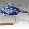 Bell 407 LifeGuard Air Ambulance Unity Point Health Wood Replica Scale Custom Helicopter Model