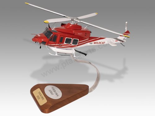 Bell 412 Wildcat Helicopters 102 Wood Resin Replica Scale Custom Model