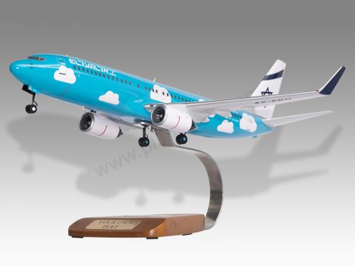 Boeing 737-800 El Al Israel Airlines Wood Replica Scale Custom Model Aircraft