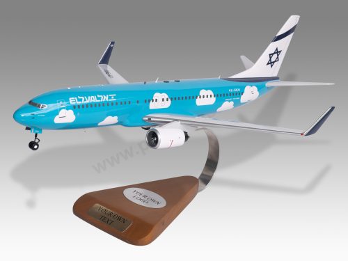 Boeing 737-800 El Al Israel Airlines Wood Replica Scale Custom Model Aircraft