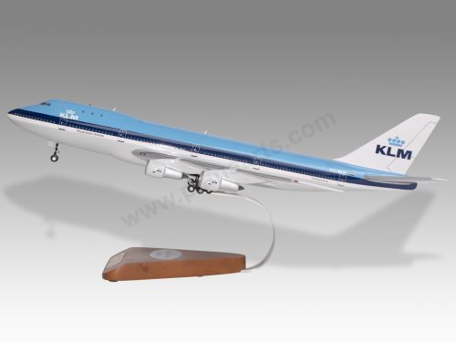 Boeing 747-200 KLM Wood Resin Replica Scale Custom Model Aircraft