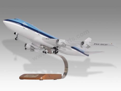 Boeing 747-200 KLM Wood Resin Replica Scale Custom Model Aircraft