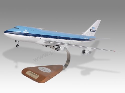 Boeing 747-200 KLM Wood Resin Replica Scale Custom Model Aircraft