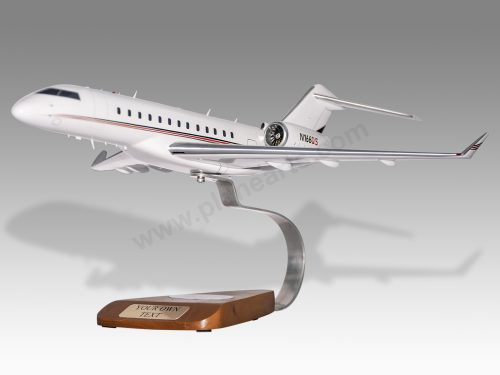 Bombardier Global 6000 Wood Resin Replica Scale Custom Model Aircraft